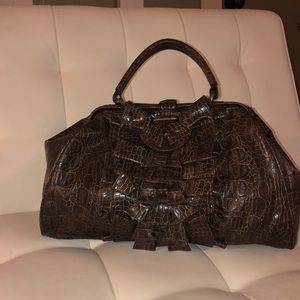 Faux leather doctor style purse